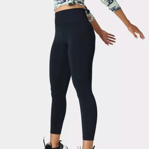 Sweaty Betty High Rise Cropped Leggings Black Size Medium